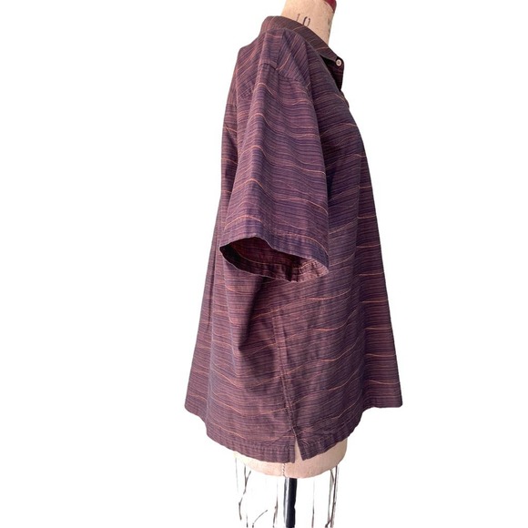 The Havanera Co Mens Striped Button Down Casual Shirt XL - Picture 3 of 8